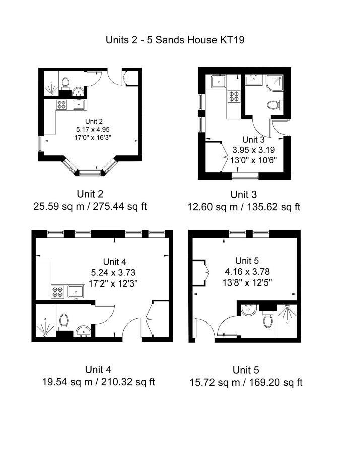 Sands House - Luxury Modern Studios With Secure Parking In Epsom, Surrey 外观 照片